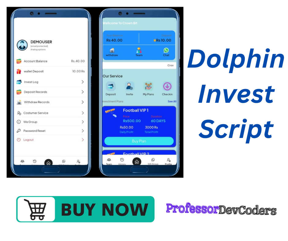 Dolphin Invest Script(Auto Earning).