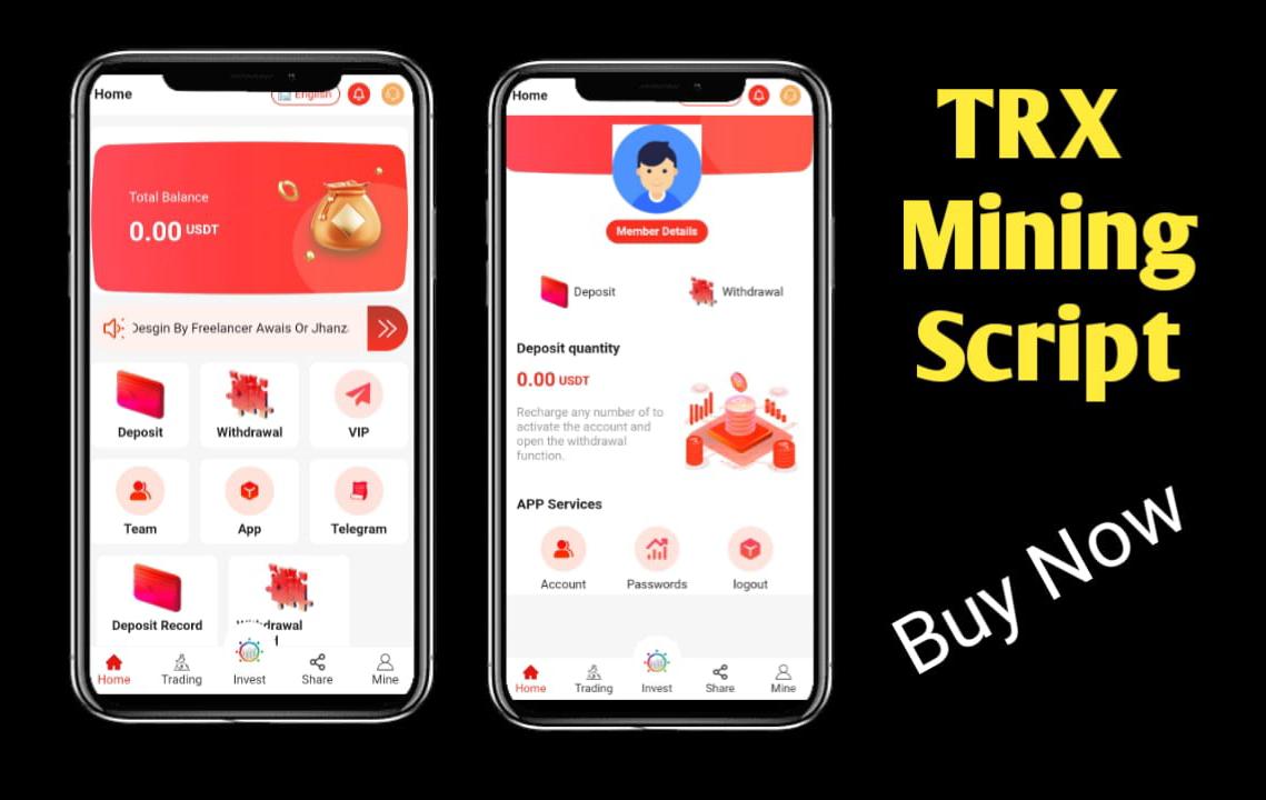TRX mining script