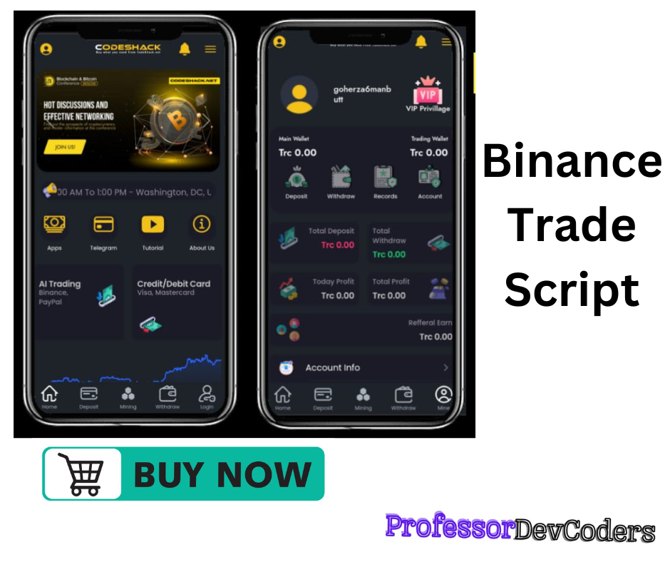 Binance Trade Script(Auto Earning Scripts).