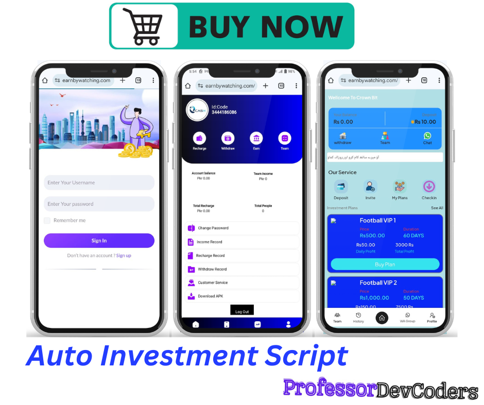 Auto Investment Script