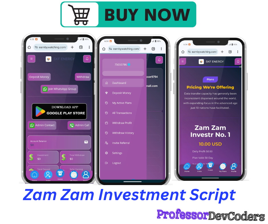 Zam Zam Investment Script