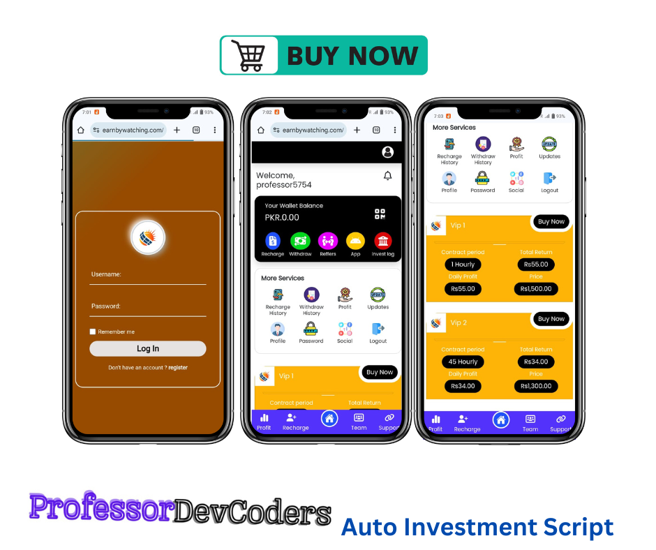 Auto Investment Scripts PHP