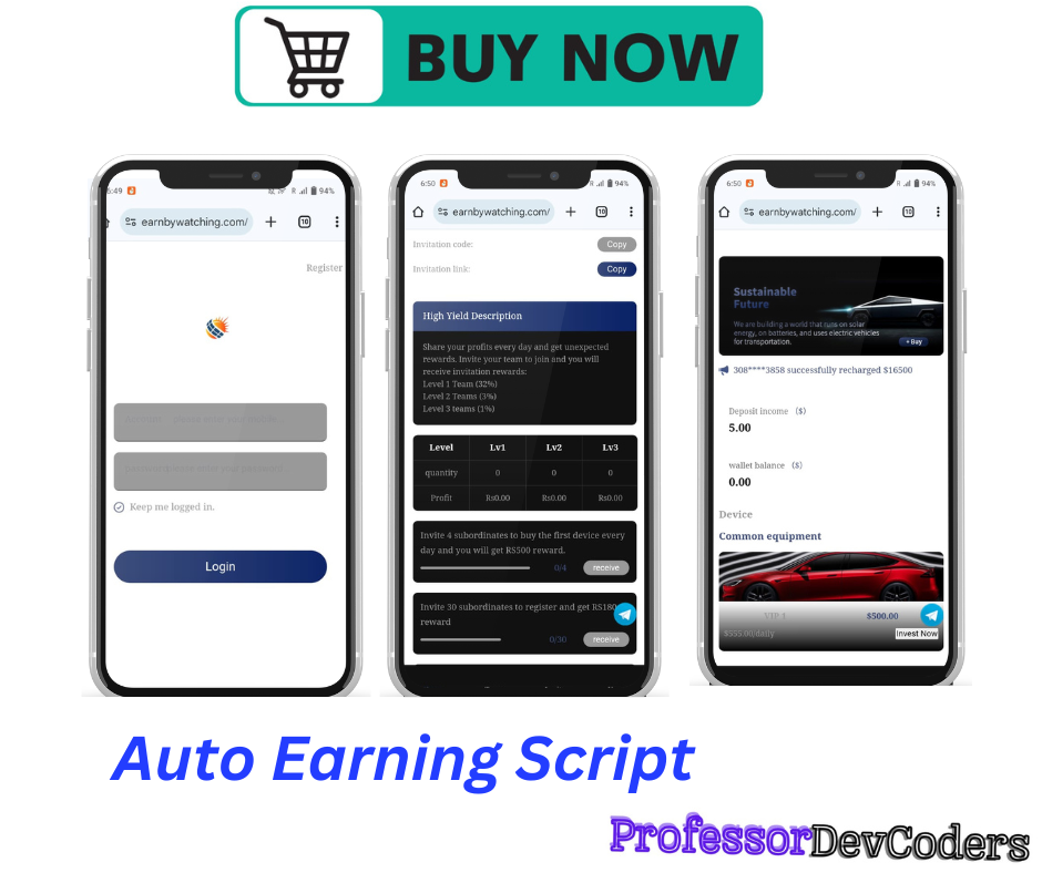 Auto Earning script.