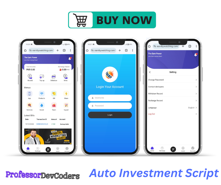 Auto Investment Script60